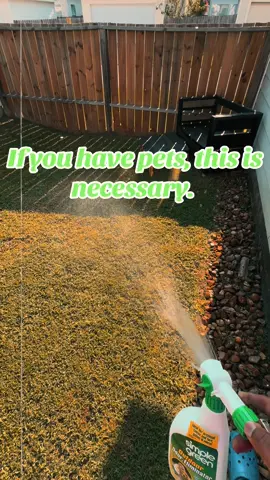 @Simple Green keeps the yard fresh after @Cinnamon Roll + Xena 🐶🐶 handle their business                               Easy to use, non toxic and long lasting. #simplegreen #pets #lawncare #bulldogsoftiktok #dogsoftiktok 