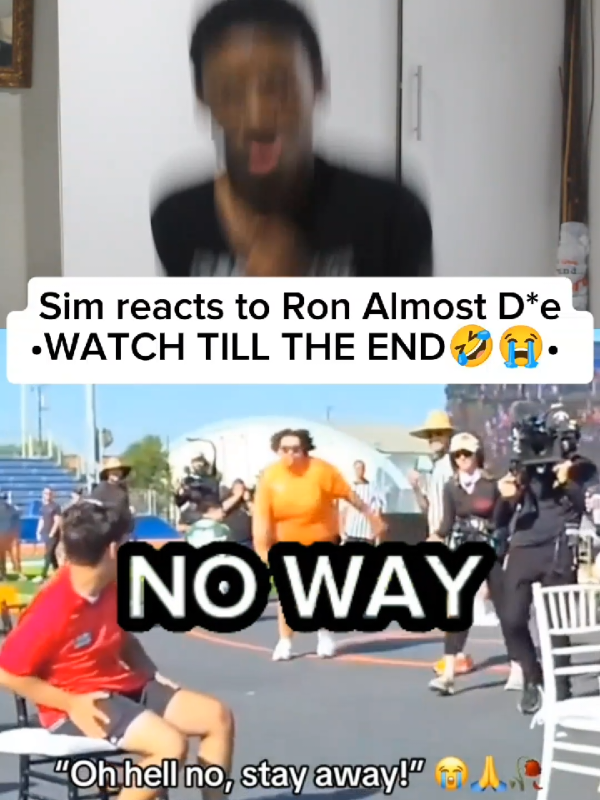 Sim reacts to Ron Almost D*e WATCH TILL THE END🤣😭#stableronaldo #runningman 
