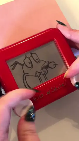 Courage! #etchasketch #cowardlydog 