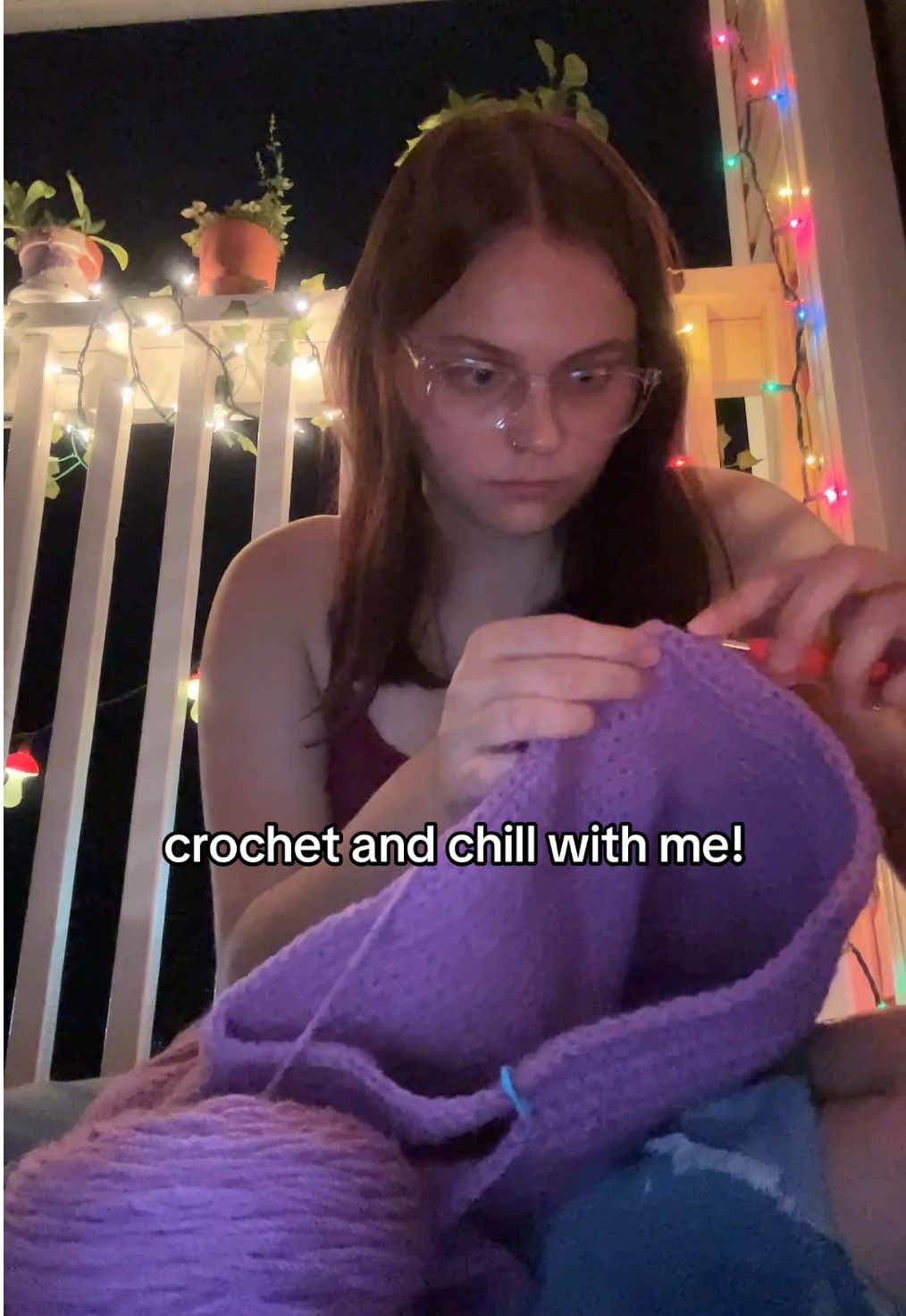 where is your favorite spot to crochet? #crochettok #crochetersoftiktok #yarnlife #crochet #crocheting   