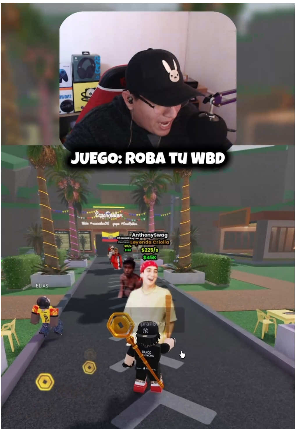 ROBLOX ECUADOR 😹😂 #robloxecuador #ecuadorlive #robloxlatam #robarunbrainort #streamerecuador #anthonnyswagg3 Roba tu Wbd