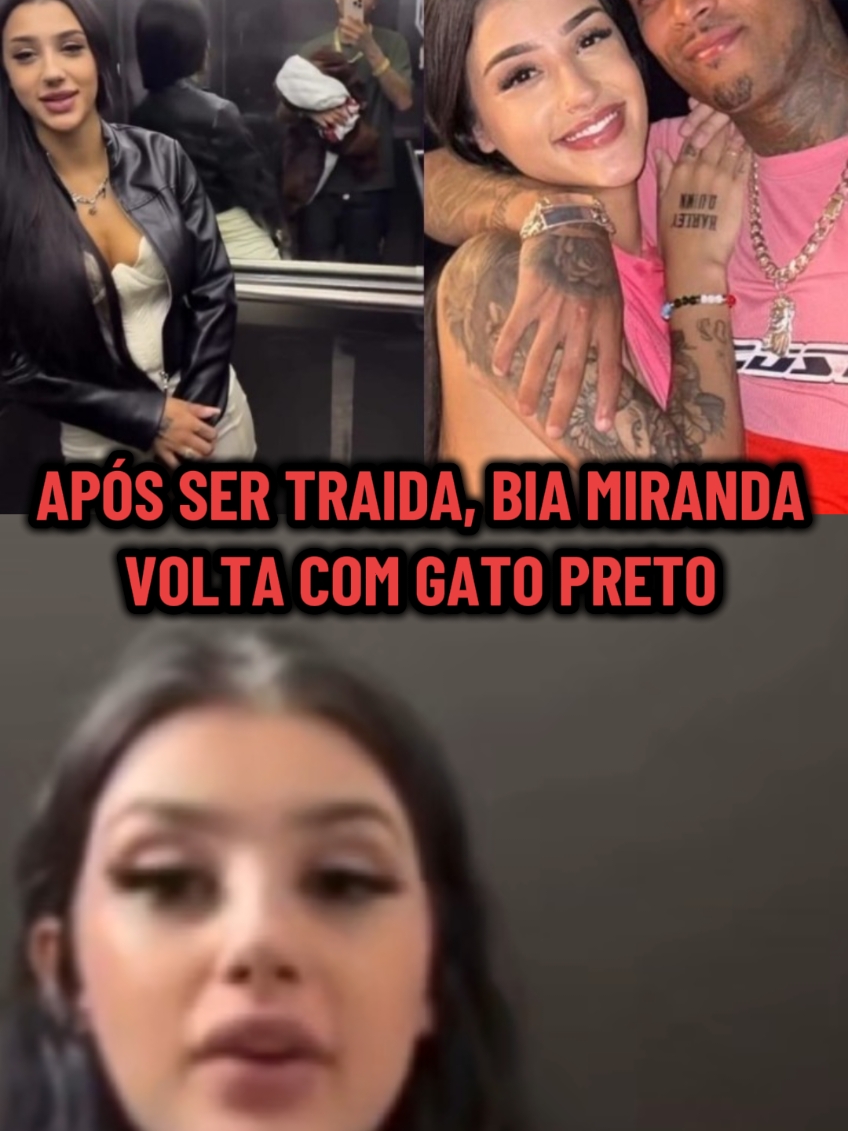Bia Miranda volta com Gato Preto após ser traída por ele com duas mulheres