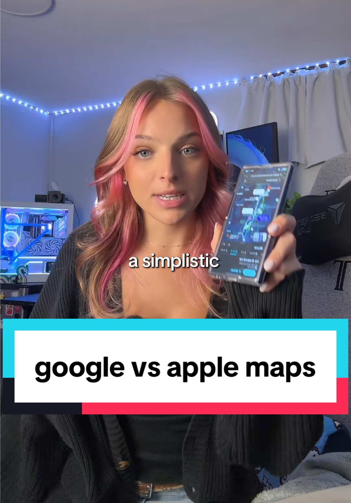 google maps vs apple maps #lindseyszn #techtok #applemaps #googlemaps #techbaddie 