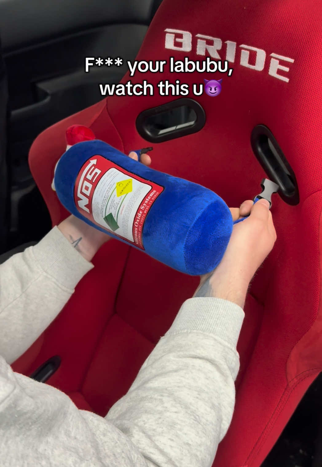 Screw that goofy labubu🤦🏼‍♀️😈 shop in profile 👀#caraccessories #carlovers #labubu #car 