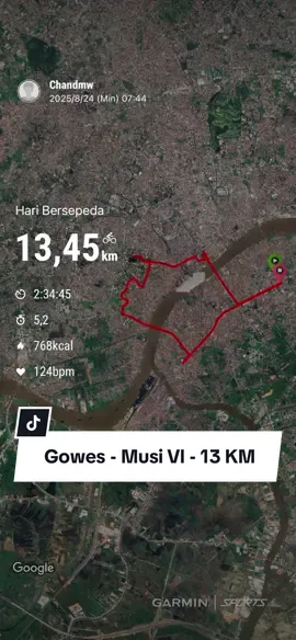Gowes Jembatan Musi Vl - 13 KM  #kalcer #gowessepeda #gowes #gowesindonesia 
