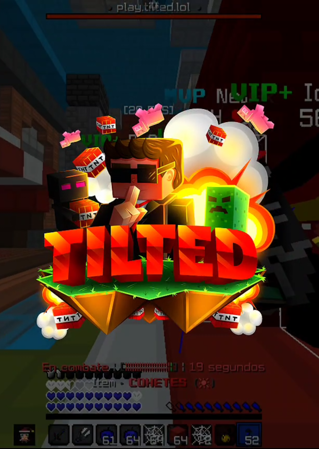 4v1 play.tilted.lol #soysatux #boxpvp #Minecraft #parati 