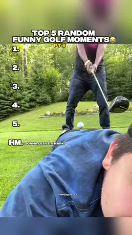 TOP 5 RANDOM FUNNY GOLF MOMENTS😂pt 6 #golf #funny #golffails #funnygolf #lol 