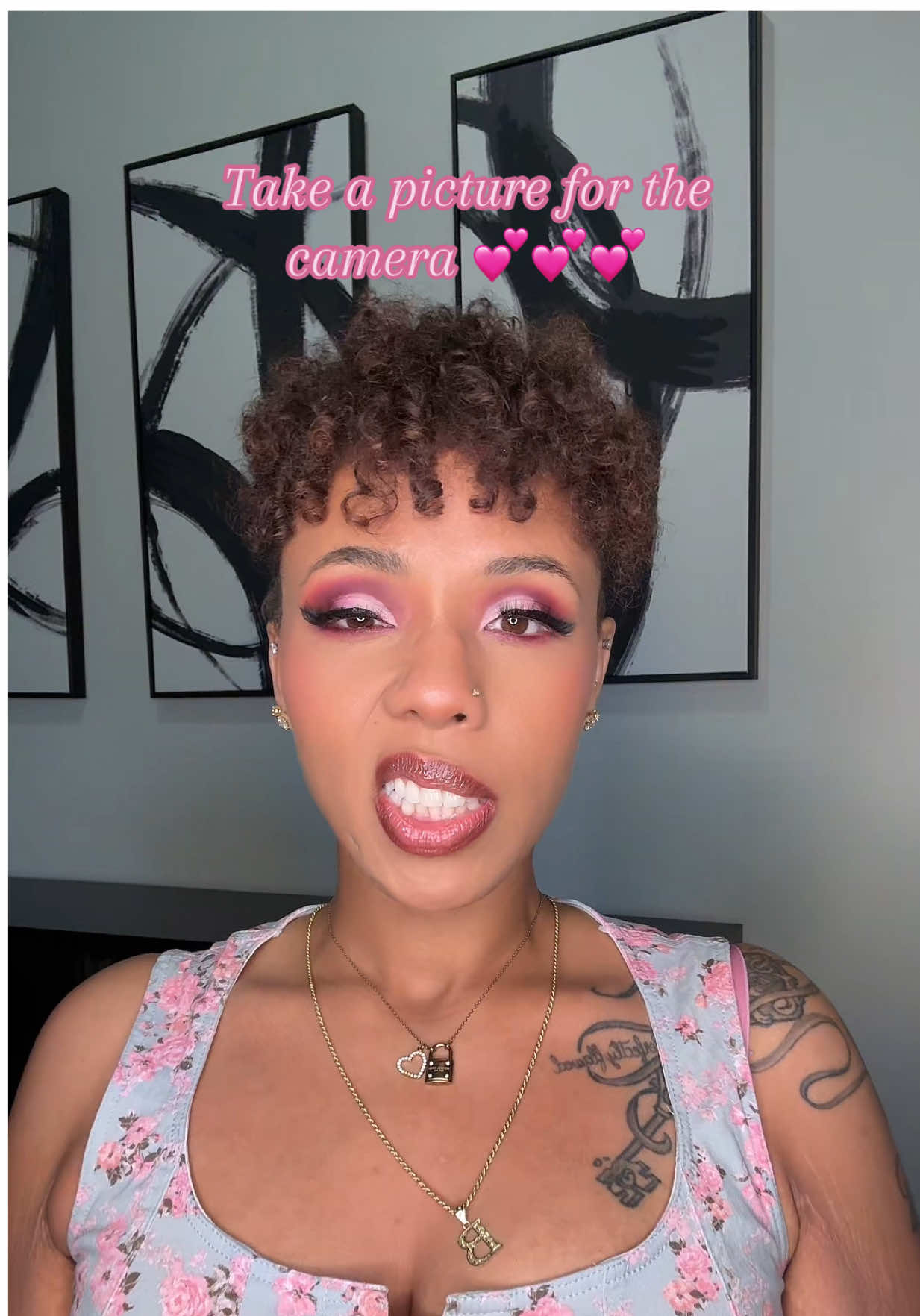 Take a picture for the camera 💕💕💕 #makeuptransformation #makeup #mua #nashville #BlackTikTok 