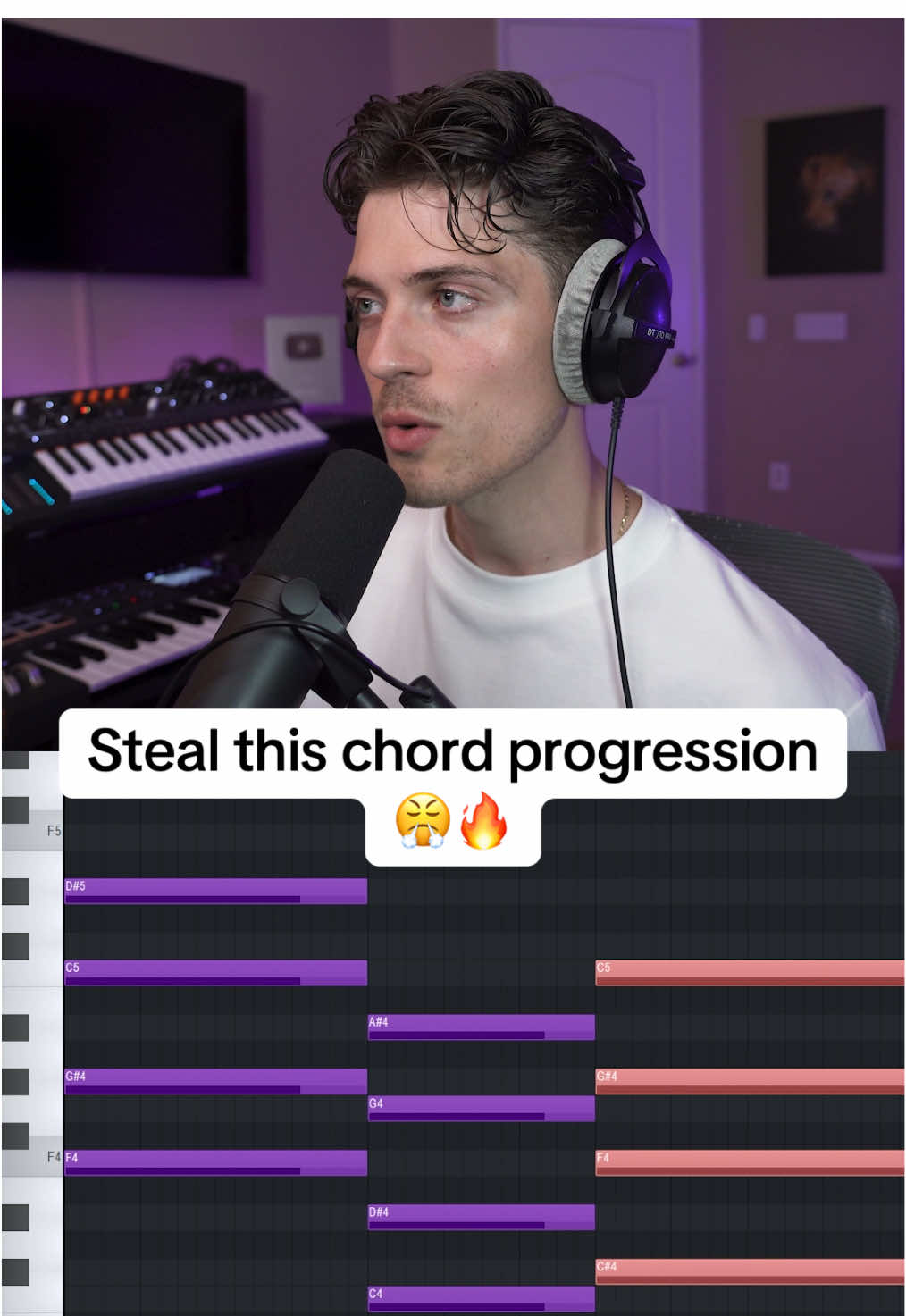 Easy chord progression every producer should know! #producertok #beatmakers #producersoftiktok #fIstudio #musicproducers 