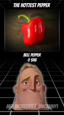 the hottest pepper in the World  #pepper #mrincredible #scary #creppy #tabasco 