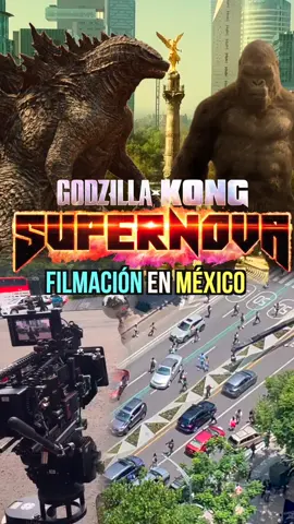 Grabaron Godzilla x KONG supernova en la Ciudad de México #cdmx #godzilla #GodzillaXKong #kingkong #godzillavskong 