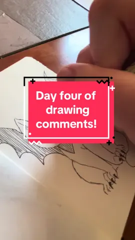 Replying to @wrencreel I had fun doodling this 😂 what should I draw tomorrow?  Sfw comments only! #artistsoftiktok #arttok #sketchbook #catsoftiktok #penandink 