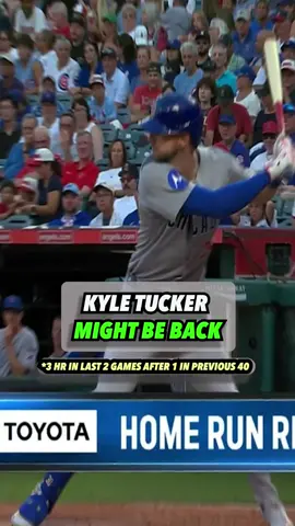 Kyle Tucker may finally be back after this 2 homer game against the Angels🔥 #kyletucker #chicagocubs #MLB #baseball #mlbtiktok 