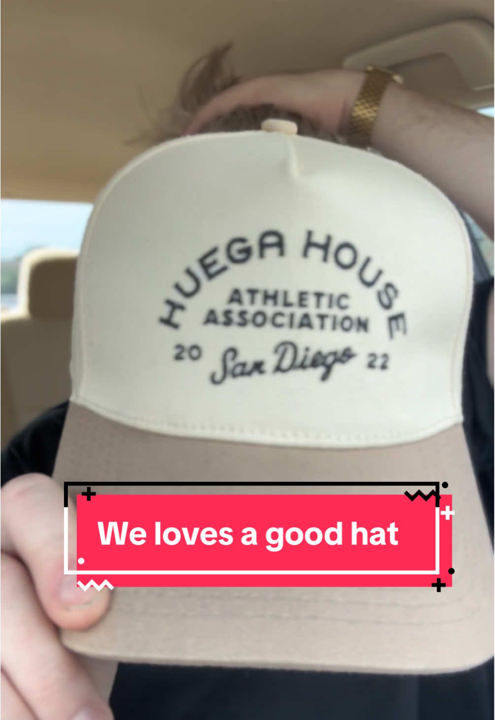 quick anecdote about this hat that I love from @Huega House  (Am I saying this correctly?) #hat #thrift #huegahouse 