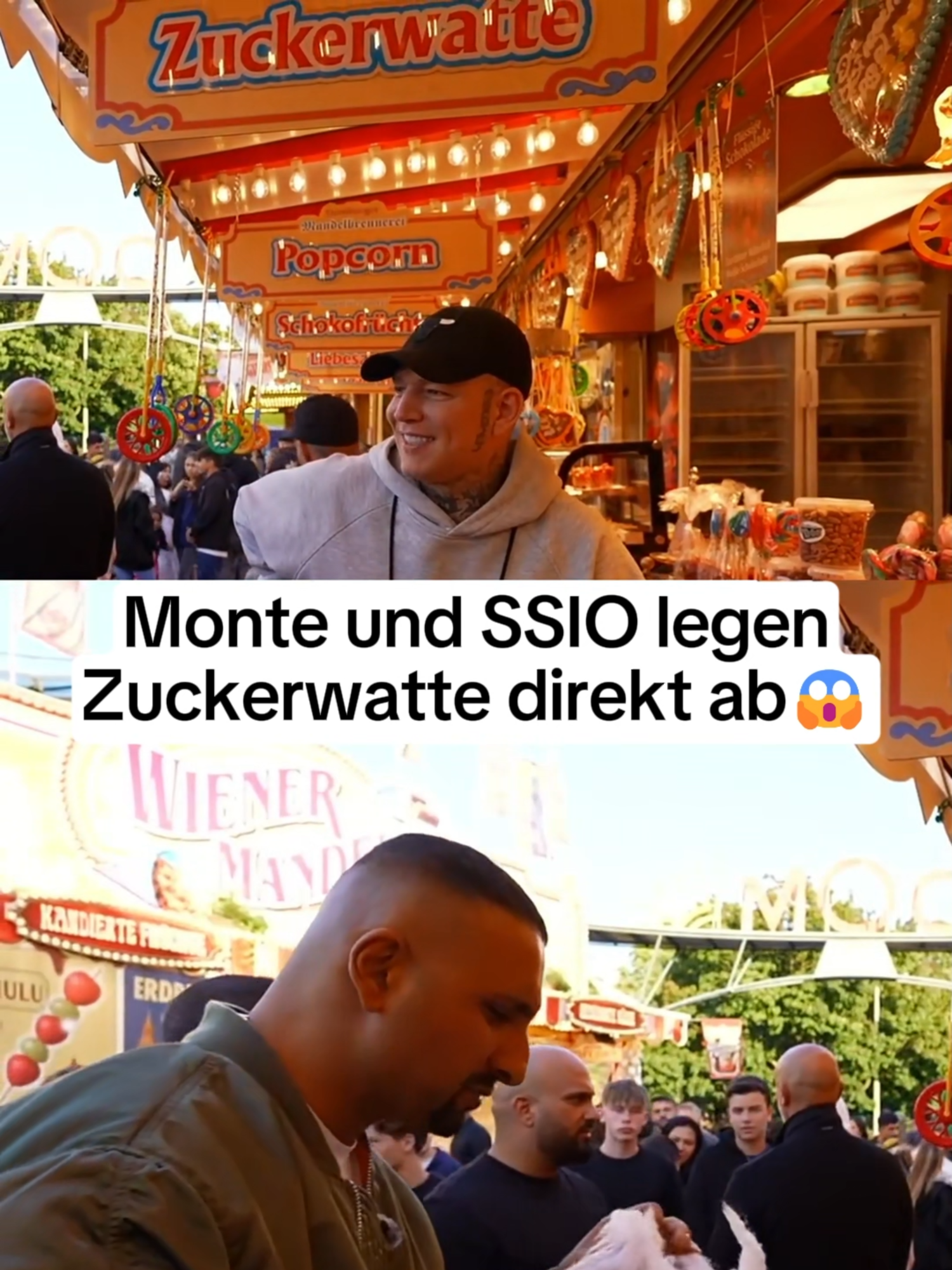Monte und SSIO legen Zuckerwatte direkt ab😱 #monte #montanablack #montanablack88 #ssio #dom #hamburg #stream #twitch #live #special #highlight #nutöööö #song #rap #achterbahn #fahren #fahrt #kontrolle #dosen #polizei #zuckerwatte #essentialoils #food