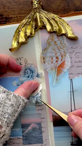 Adrift ⛵️🌊 #artjournal #asmr #anxietyrelief #scrapbooking #fyp 