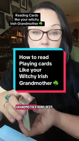 How to read playing cards like your #witchy #irish grandmother. #witchtok #tarot #cardreadings 