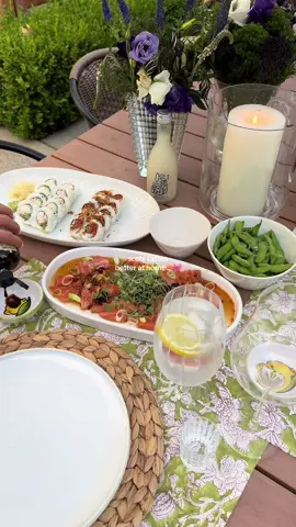 I don’t make the rules!🤭🤍 #sushinight #datenightin #summertime  #pinterestaesthetic #homeinspo 