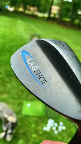 #lagshot yes this wedge will actually help you with your tempo so if you’re coming down a little too quick, you can use mostly you want to use your shoulders like a putting stroke then your arms and if you end up using your arms, the Lag Shot will show you a bad shot because you wanna just set up like you’re putting dry and open stand so I go more towards the target You can have a close stand open stance that’s your preference but this will definitely help you with your tempo and bowl striking, and your crisp shoulder so you can get back to Golf  #fetbacktogolf 