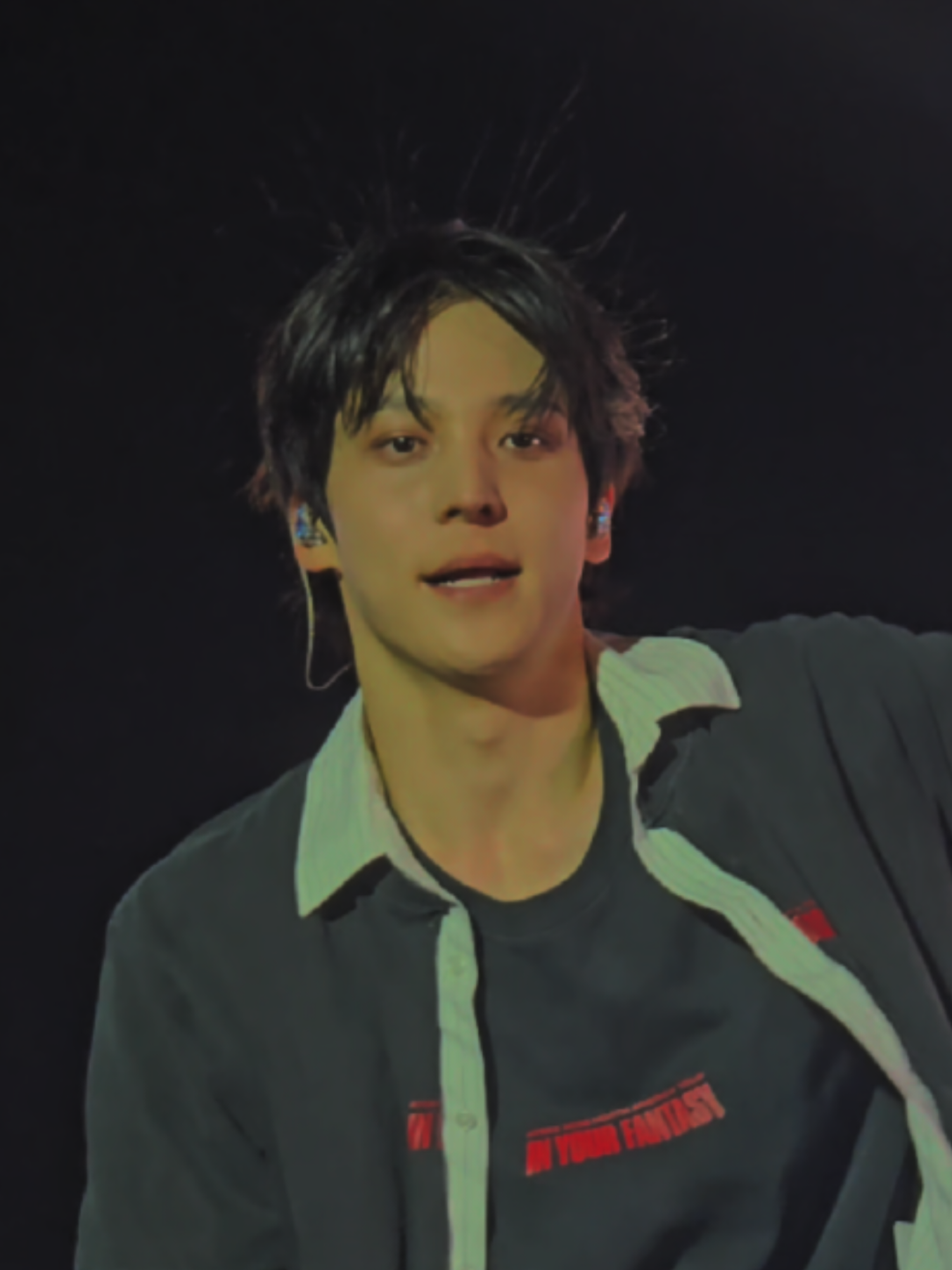 their hair standing up had wooyoung STRESSED OUT 😭 #ATEEZ #Wooyoung #Yunho #In_Your_Fantasy_Mexico #ATEEZ_en_Mexico