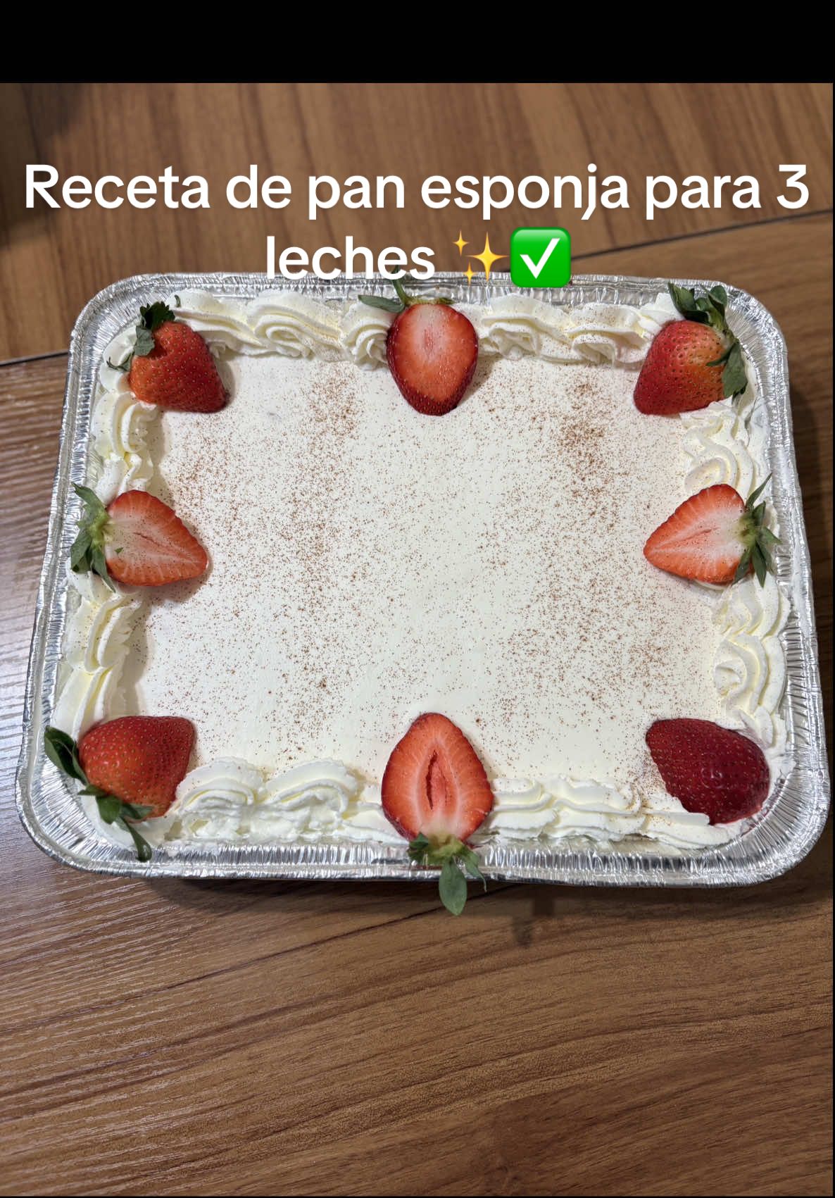 Respuesta a @GissSanabria  esa es la receta que yo uso para mis pasteles 3 leches ✨✅  #3leches #panesponja #fypシ゚viral 