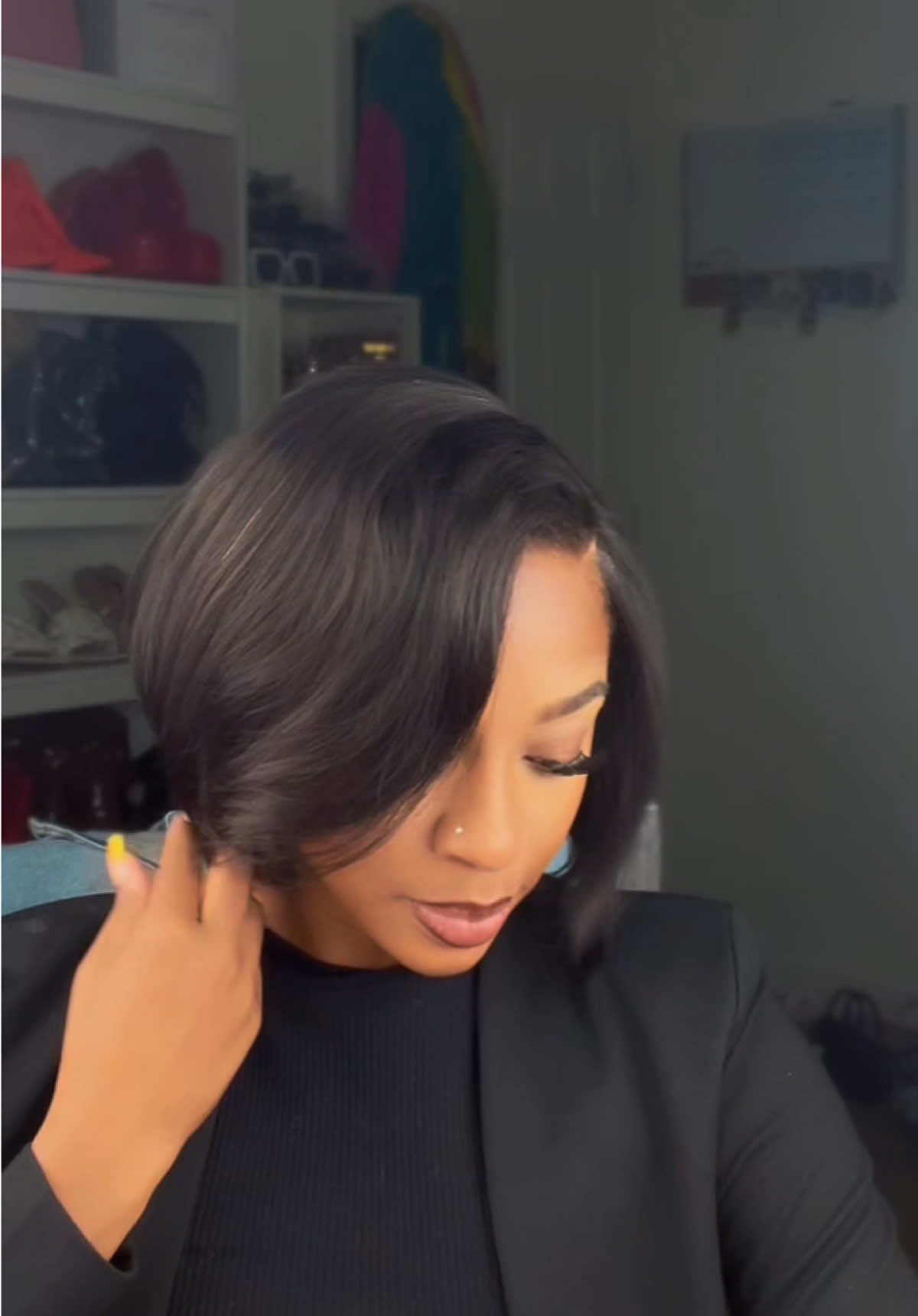 lol your gonna get that job in this wig fasho ! @bgmgirlhairofficial #rusheeady2025 #halfwigtok 