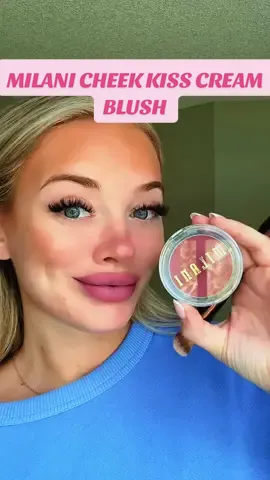 When your blush melts into your skin like BUTTER 🧈💋 Milani Cheek Kiss = instant healthy glow @Milani Cosmetics #MilaniMakeup #BlushTok #CheekKiss #DewyGlow #ViralMakeup 