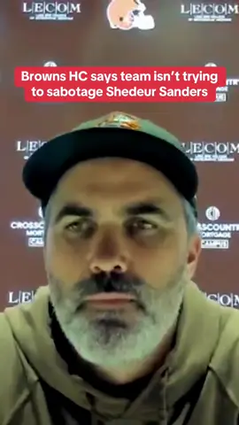 The Browns didn’t let Shedeur Sanders finish Saturday’s game, which led to speculation online about whether the team is trying to sabotage the rookie QB. #shedeursanders #clevelandbrowns #nfl 