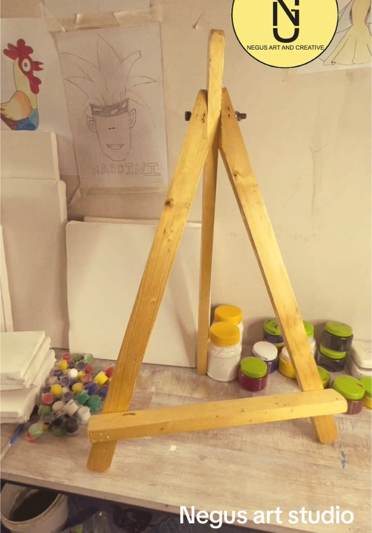 Art material and tools/የስዕል መሳያ እቃዎች #artsupplies #arttools #acrylicpaint #brush #artistbrush #canvas #Easel #ሸራ #ቀለም #bisrategebriel #artstudio #negusart #negusartschool #painter 