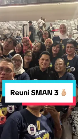 Senang bisa bertemu teman-teman seangkatan dan para alumni SMAN 3 Teladan dari tahun 1957 sampai 2024 dalam Reuni Ikatan Keluarga Alumni Teladan (SeIKAT) di Istora Senayan, GBK. Alhamdulillah masih bisa bersilaturahmi dan nostalgia dengan sahabat-sahabat saat dulu zaman SMA. Semoga sehat-sehat semua dan bisa ketemu lagi di reuni berikutnya 🫰🏼 #ErickThohir  #reunion  #SMAN3