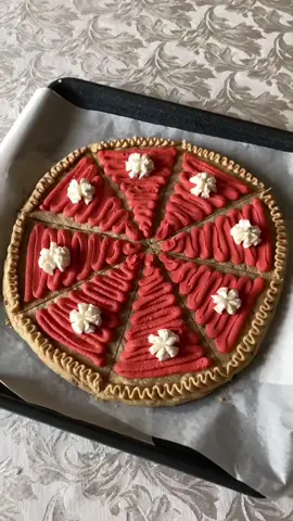 who would like a slice of pumpkin pie? 😏  — as always, the supplies I use are linked on my page 💗 #cookiecake #cookies #baking #bakingtiktok #cookiecakes 