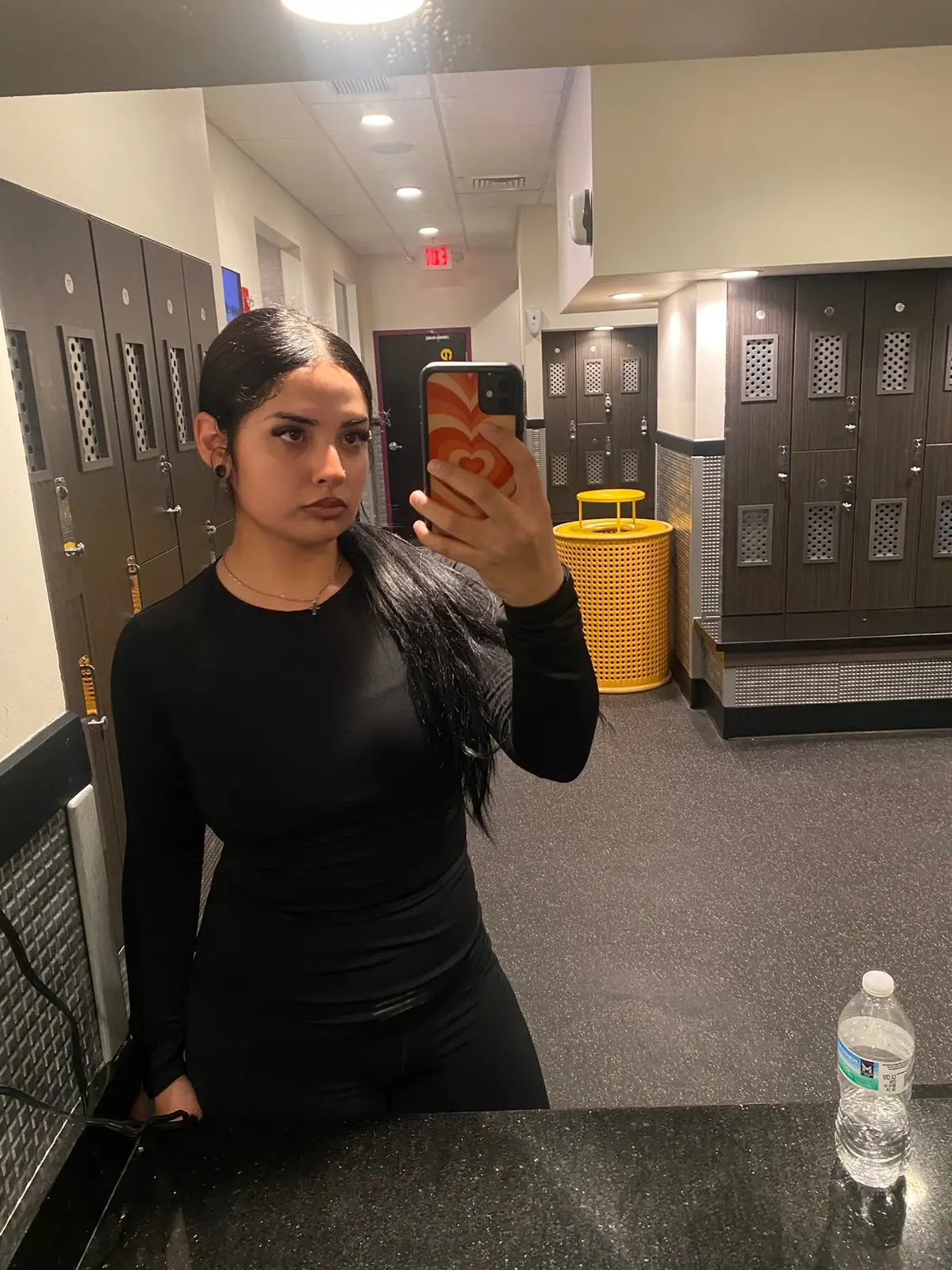 all black gym fits>>>>  #gym #fyp #selflove 