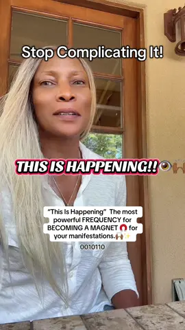 “This Is Happening” is a POWERFUL TOOL for alignment. It’s an affirmation, a frequency, and a state of mind. #frequency #lawofassumption #itshappening 