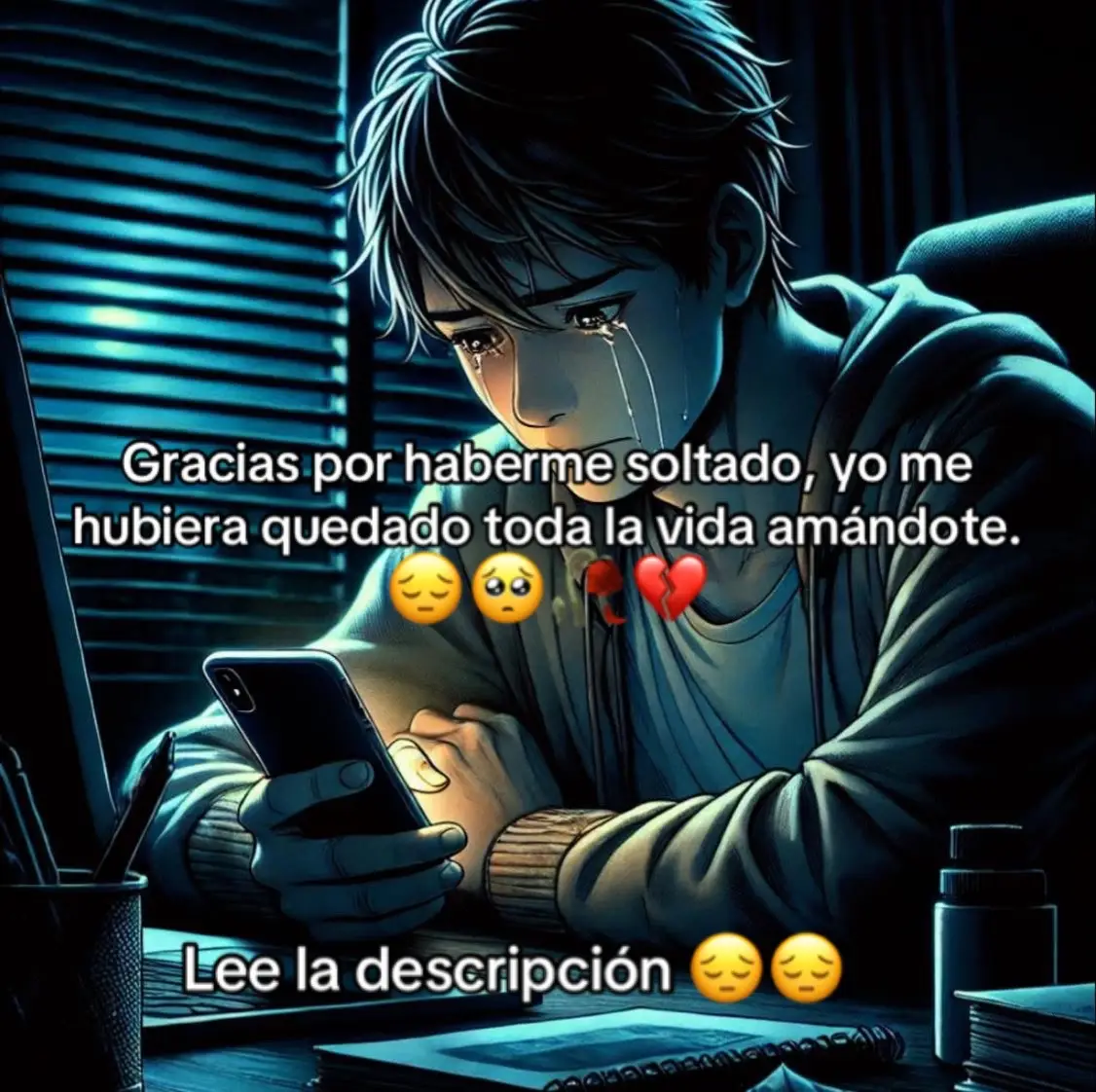 Te esperé.... Aunque nunca te lo dije, pero te esperé. Te esperé en mis sueños, te esperé cada noche hasta quedarme dormido. En las mañanas creía verte entrar por la puerta, te esperé sentado creando mil formas para que la vida nos volviera a cruzar. te esperé mirando a cada instante por mi ventana por si volvieras aparecer. Te esperé tanto, que terminé olvidando por qué lo hacía. Solo sabía que algo dentro de mí seguía llamándote... pero tú ya habías aprendido a vivir sin mí, y no planeabas volver, y nunca más volviste y yo te seguí esperando...😔🥀💔