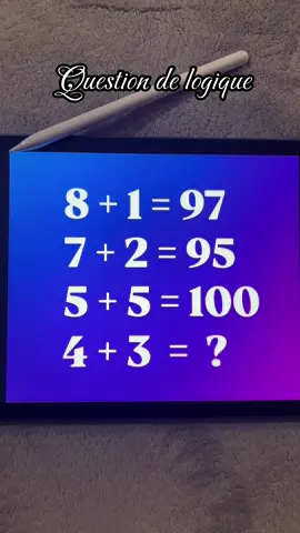 #100logique #logique #tiktokfrance🇨🇵 #quiz #maths 