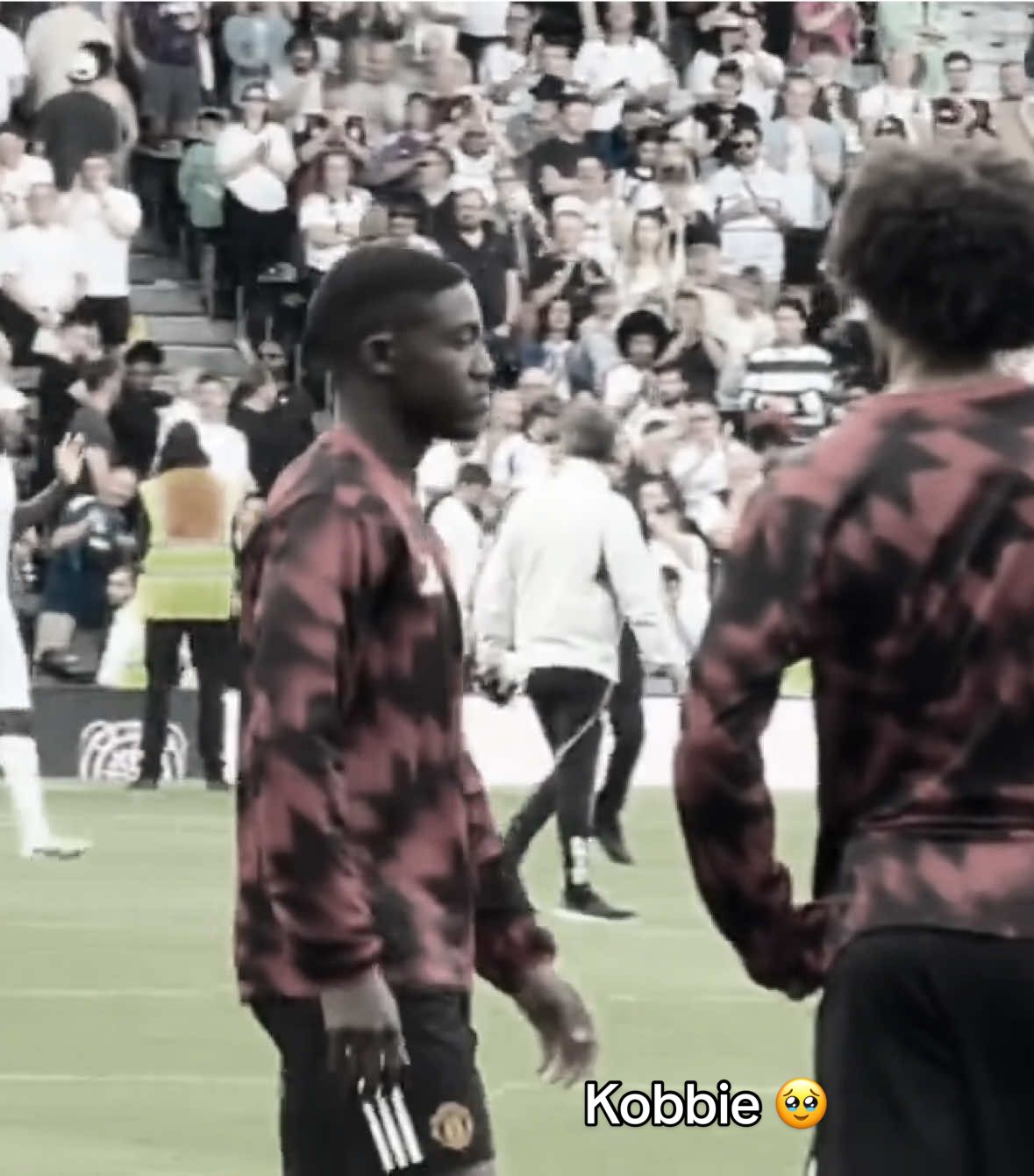 That body posture says it all. Feel for Kobbie not getting any minutes this season 💔  Ruben Amorim got to let the boy play. Free Kobbie  @Manchester United  — — #mainoo #manchesterunited #kobbie #fyp #football 