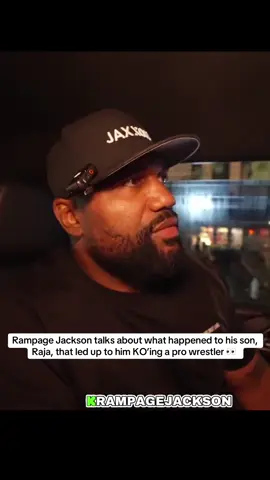 Rampage Jackson talks about what happened to his son, Raja, that led up to him KO’ing a pro wrestler 👀  #rampagejackson #ko #wrestling #tranding #viral 