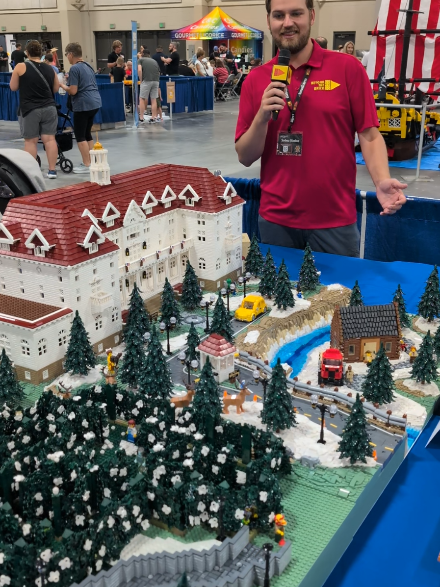 Huge LEGO The Shining Hotel by Nikki Malone Daniels and Chad Rhode #lego #theshining 