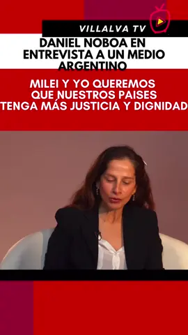 Daniel Noboa: “Los corruptos deben estar presos porque dañaron al país” En una entrevista con un medio argentino, el presidente Daniel Noboa afirmó que, al igual que su homólogo Javier Milei, busca que sus ciudadanos vivan con mayor dignidad, salud y seguridad. Destacó la necesidad de generar empleo para los jóvenes y recalcó que el Ecuador debe cambiar. Noboa fue enfático al señalar que los corruptos deben ir a prisión, ya que el dinero robado pudo destinarse a madres embarazadas, combatir la desnutrición y atender a quienes más lo necesitan.