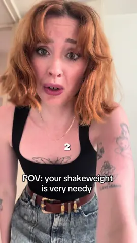 Sometimes you don’t want to work out and use the shake weight, especially in the morning, but you gotta push through and keep shaking away