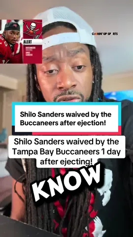 Shilo Sanders get waived by the Buccaneers 1 day after ejection! #nfl #football #shilosanders #CookinUpSports 