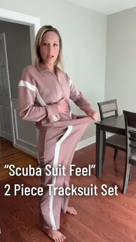 The scuba / Wetsuit  feel of the fabric on this  2 piece tracksuit set  is literally so soft! And its the most affordable one I could find! So perfect for the fall!  #tracksuit #2pieceset #loungewear #tiktokfashionfinds #affordablefashion @WIHOLL  WIHOLL Lounge Sets for Women 2025 Sweatsuit 2 Piece Outfits Sweatshirt Wide Leg Sweatpant Tracksuit Matching Set