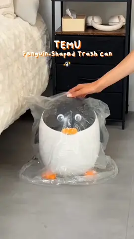 This penguin-shaped bin adds charm to clean-up time. 🗑️❄️ 🔍 Find it at https://temu.to/m/gxov06iglgb #Temu #TemuFinds #HomeEssentials