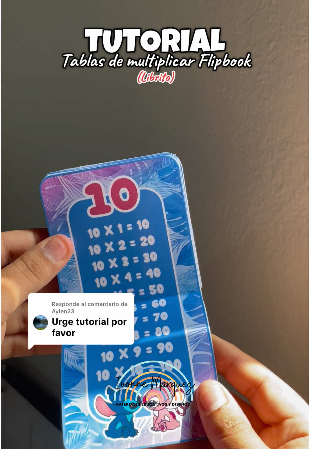 Respuesta a @Aylen23 ARMADO DE LAS TABLAS DE MULTIPLICAR FLIPBOOK (Librito)  #tablasdemultiplicar #librito #papeleriacreativa #emprendimiento #canva 