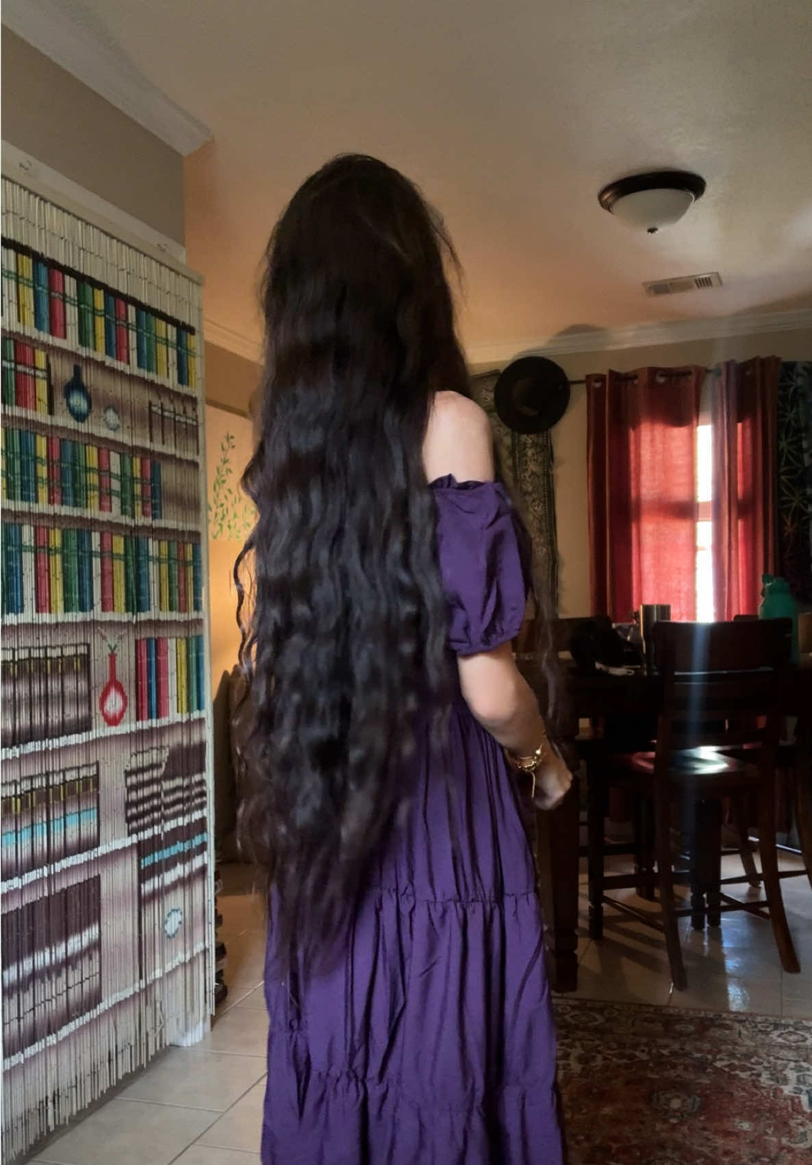 showing off the waves before i comb it