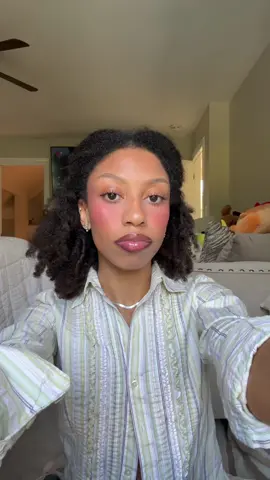 feeling extra barbie today 💓 #naturalhair #blackgirlmakeup 