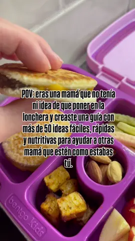 Se acabó repetir la misma lonchera todos los días 🚫🥪 Más de 50 ideas fáciles, rápidas y nutritivas 🎒🍓🥑 👉 Para que tus hijos coman rico y saludable, y tú tengas paz mental cada mañana. ¿La quieres? 💌 #loncherassanas #lonchera #loncheranutritiva #comidarica 