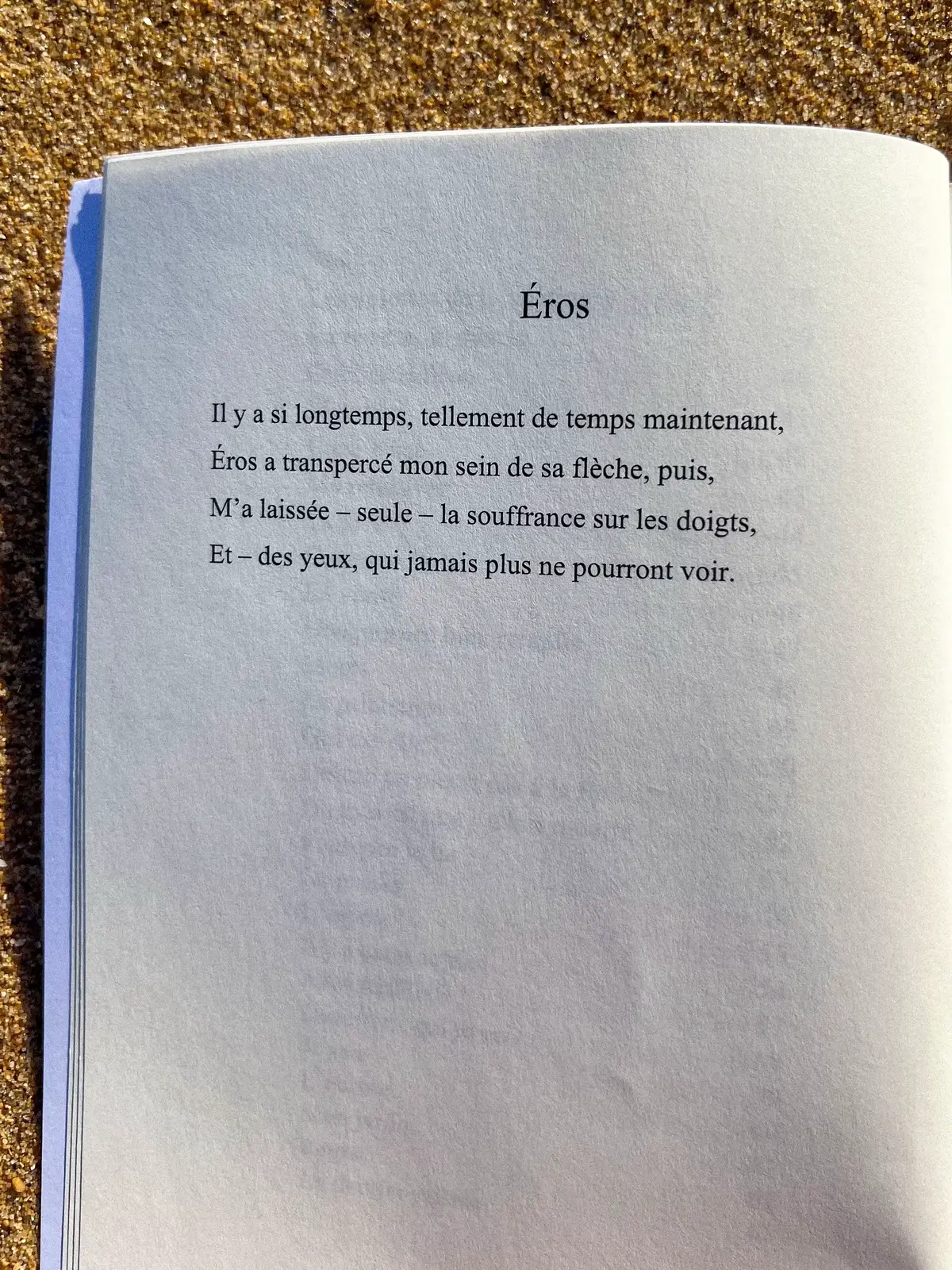 Le 24 août 2025, un jour que je n’oublierai jamais : le jour où mes mots ont été publiés pour la toute première fois ✍🏼 Je suis si fière de mon premier recueil de poèmes… fière de chaque texte que j’ai écrit, de la couverture que j’ai dessinée, et de ce chemin d’auto-édition que j’ai parcouru 🏺 J’espère que ma poésie vous touchera, qu’elle vous apportera autant qu’elle m’a apporté. Et qu’en refermant mon recueil, vous saurez une chose : vous n’avez jamais été seul ❤️ Le lien pour commander Poèmes en bordel est dans ma bio. Si vous décidez de l’acheter, merci du fond du cœur de me faire confiance, à moi et à mes mots. Bonne lecture… et j’ai hâte de lire vos retours #ecrire #writertok #poesie #poeme 