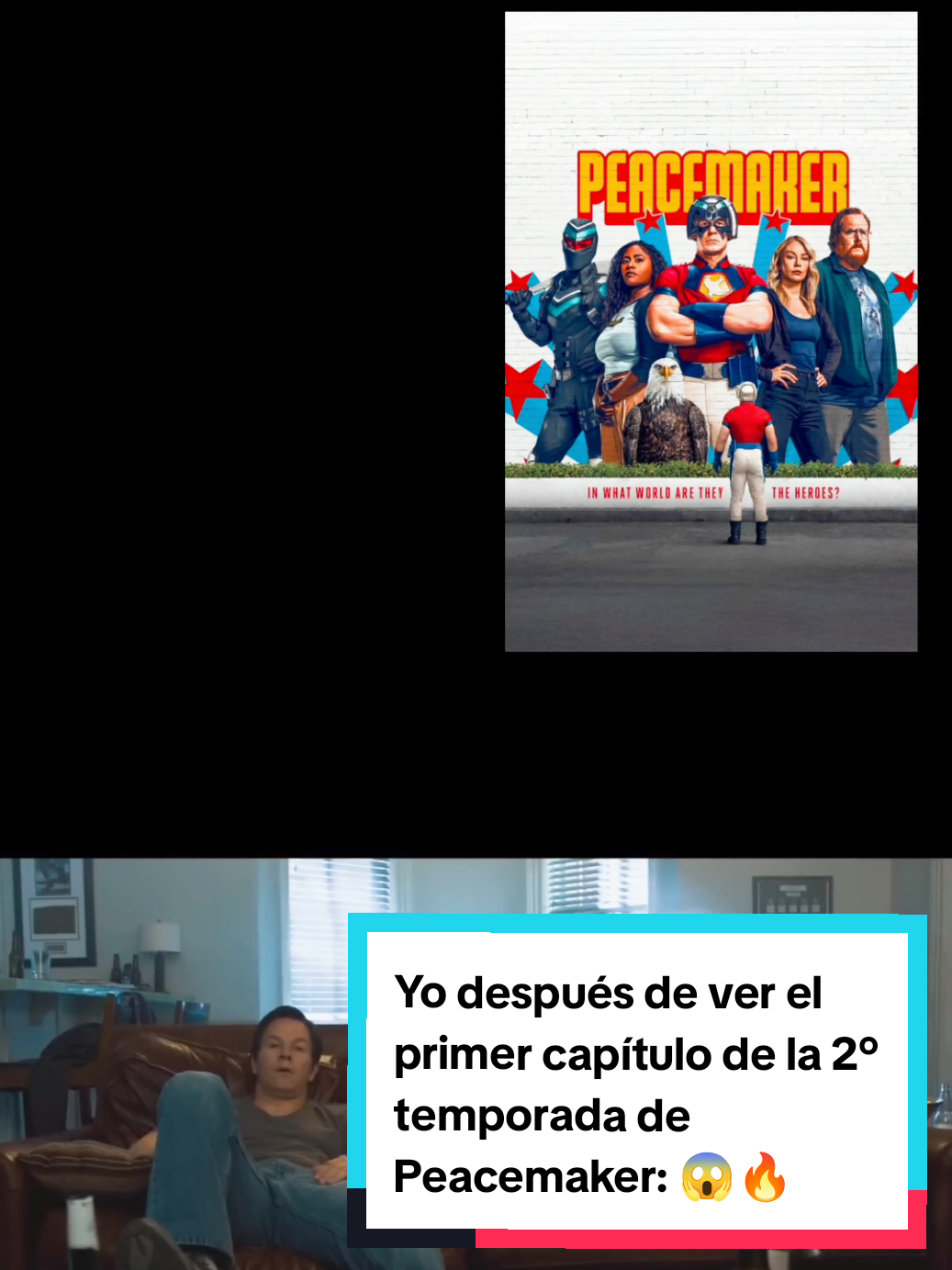 Yo después de ver el primer capítulo de la 2° temporada de Peacemaker: 😱🔥 #peacemaker #parati #comedy #fypシ #fy #spiderv35 