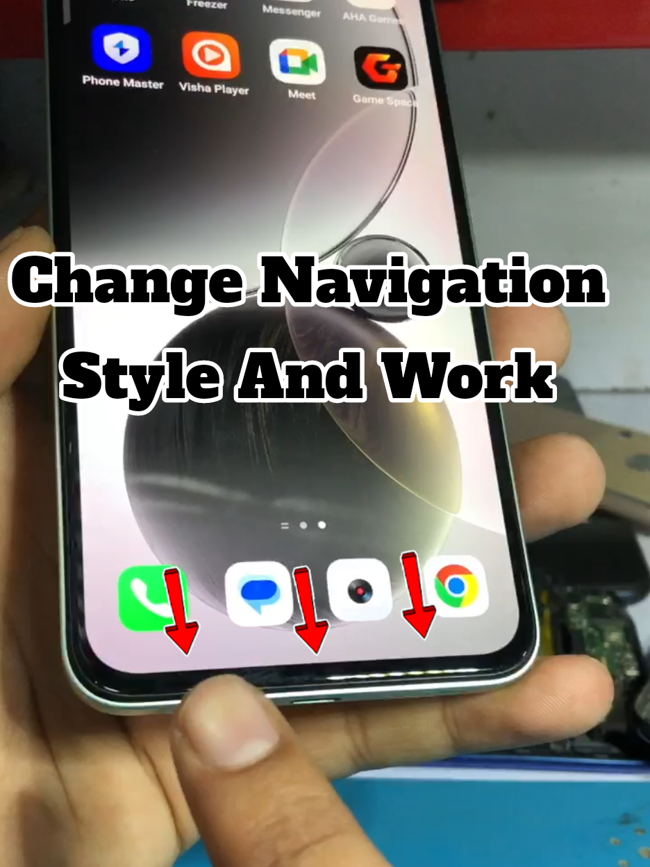 Use This Hidden Setting Change Navigation Style ✅ #androidtips #tutorial #smartphonetricks #Phonehacks #inamullah_198 .